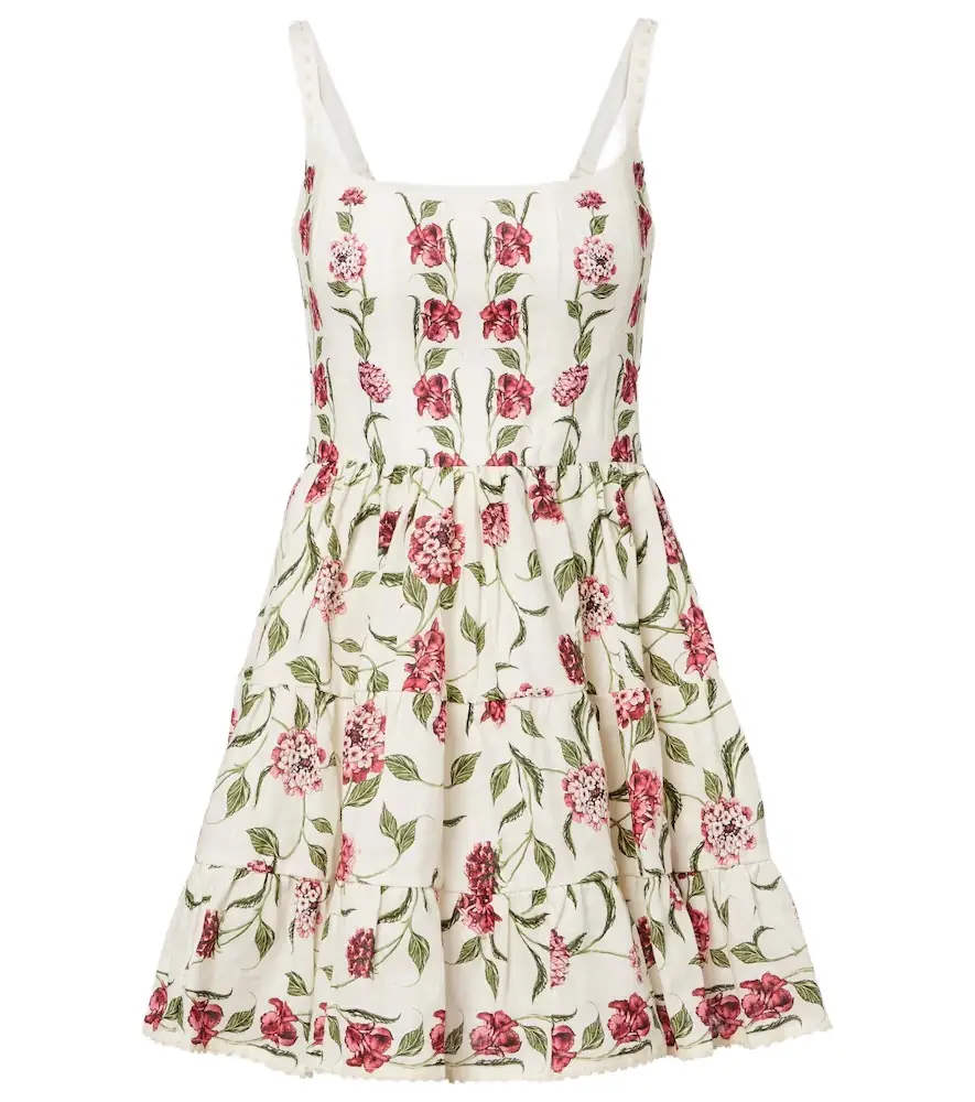 Agua by Agua Bendita Granadilla floral linen minidress | Image 1 Agua by Agua Bendita Granadilla floral linen minidress | Image 1