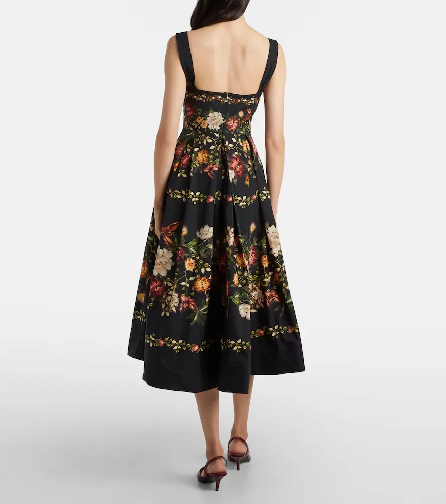 Agua by Agua Bendita Alcaparra floral cotton midi dress | Thumbnail 2