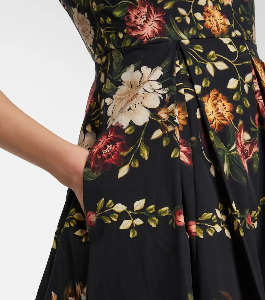 Agua by Agua Bendita Alcaparra floral cotton midi dress | Thumbnail 3