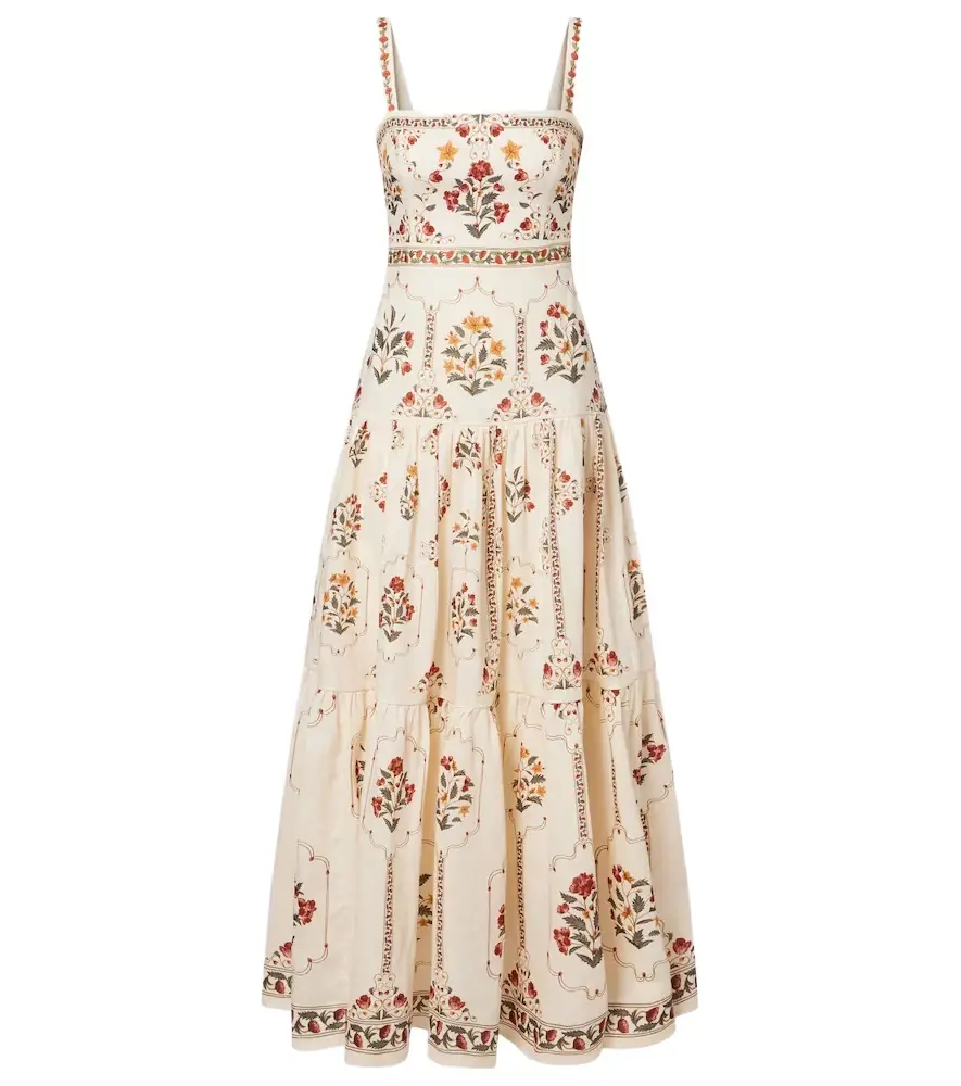 Agua by Agua Bendita Floral linen maxi dress | Image 1 Agua by Agua Bendita Floral linen maxi dress | Image 1