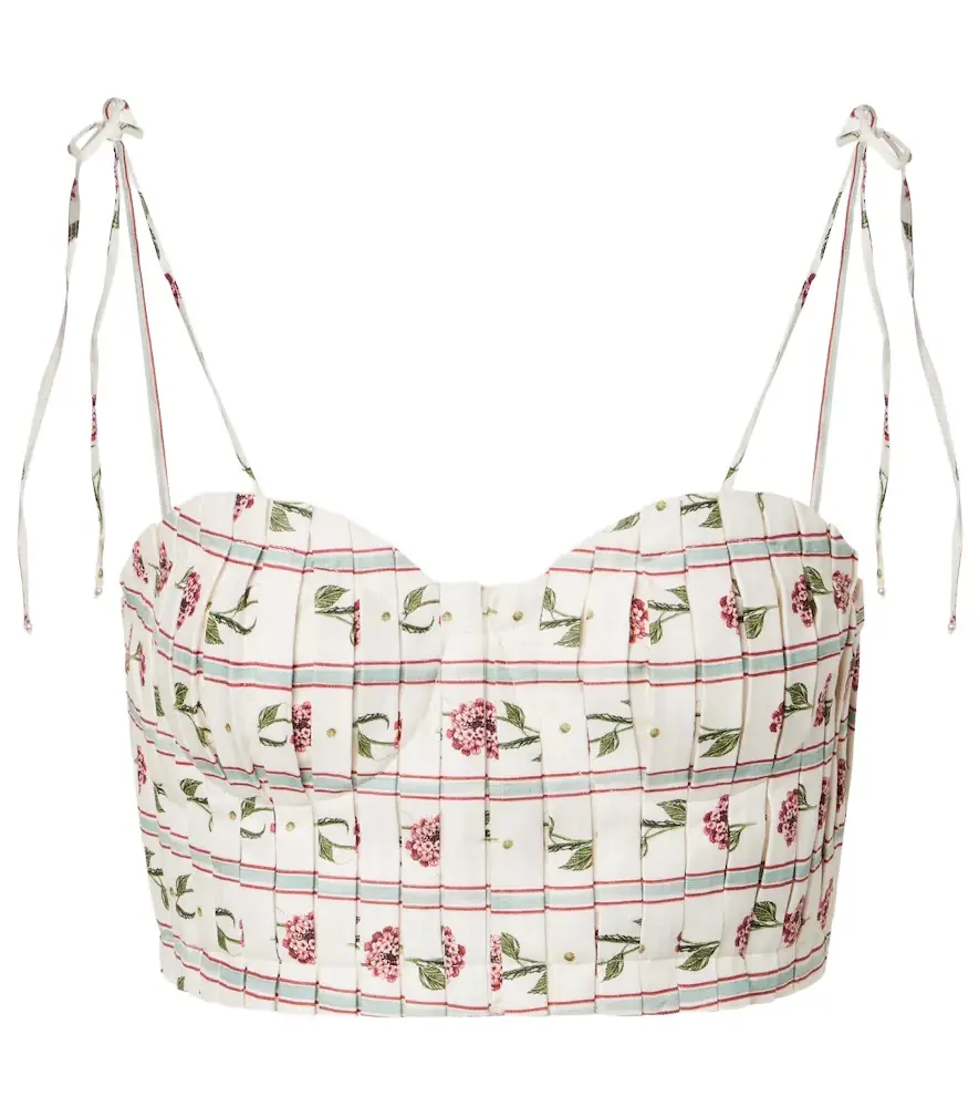 Agua by Agua Bendita Morgina floral linen top | Image 1 Agua by Agua Bendita Morgina floral linen top | Image 1