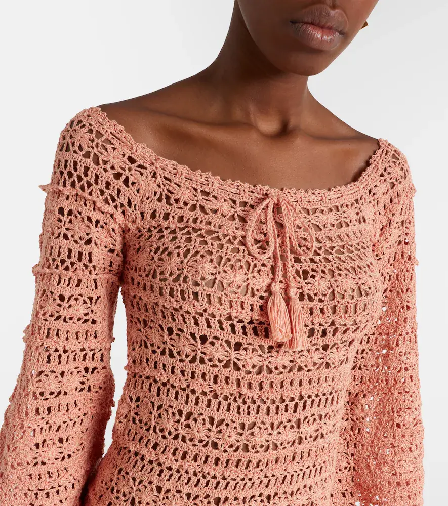 Anna Kosturova Bella crochet cotton minidress | Thumbnail 2 Anna Kosturova Bella crochet cotton minidress | Thumbnail 2