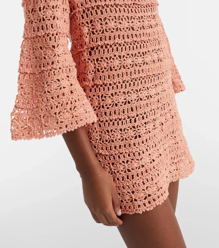 Anna Kosturova Bella crochet cotton minidress | Thumbnail 3 Anna Kosturova Bella crochet cotton minidress | Thumbnail 3