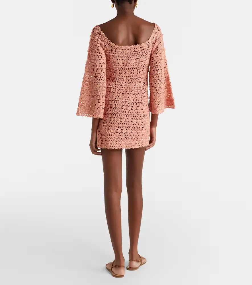 Anna Kosturova Bella crochet cotton minidress | Thumbnail 4 Anna Kosturova Bella crochet cotton minidress | Thumbnail 4