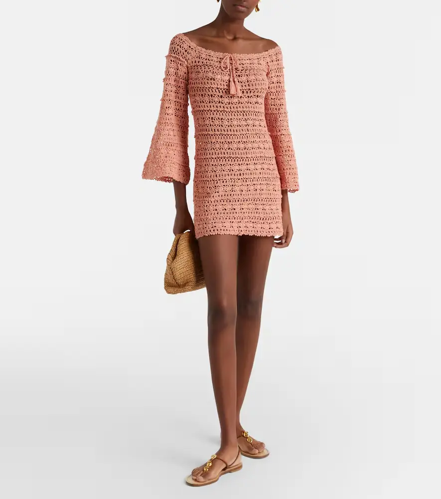 Anna Kosturova Bella crochet cotton minidress | Thumbnail 5 Anna Kosturova Bella crochet cotton minidress | Thumbnail 5