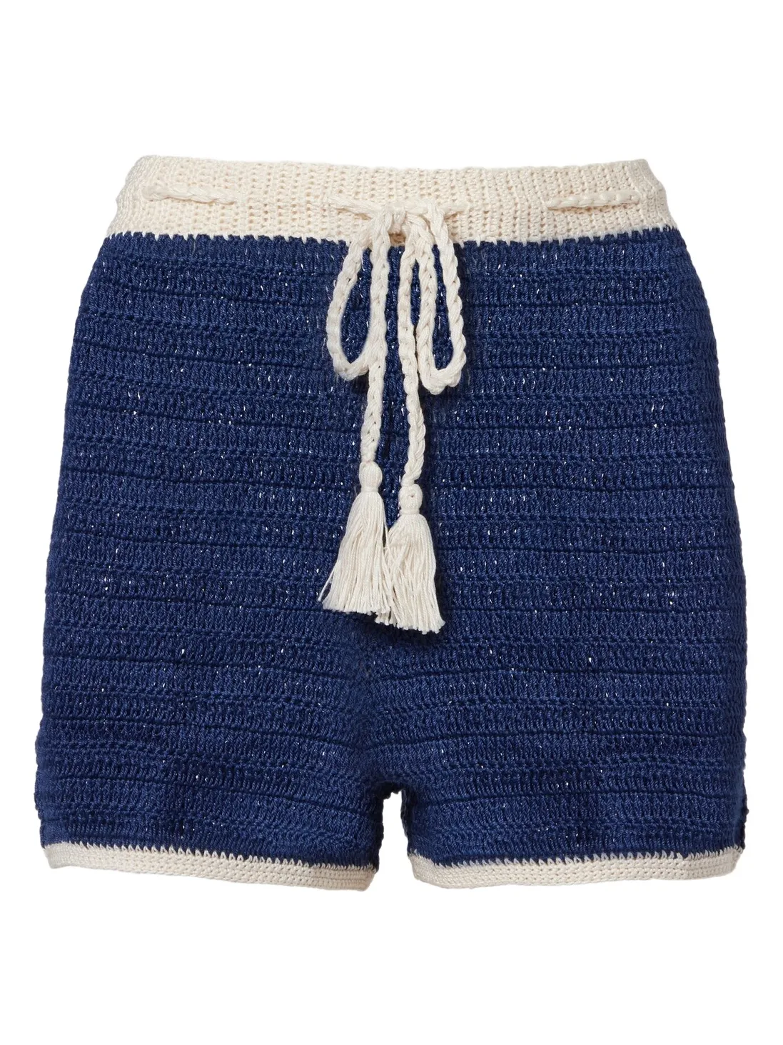 Anna Kosturova Crochet cotton shorts