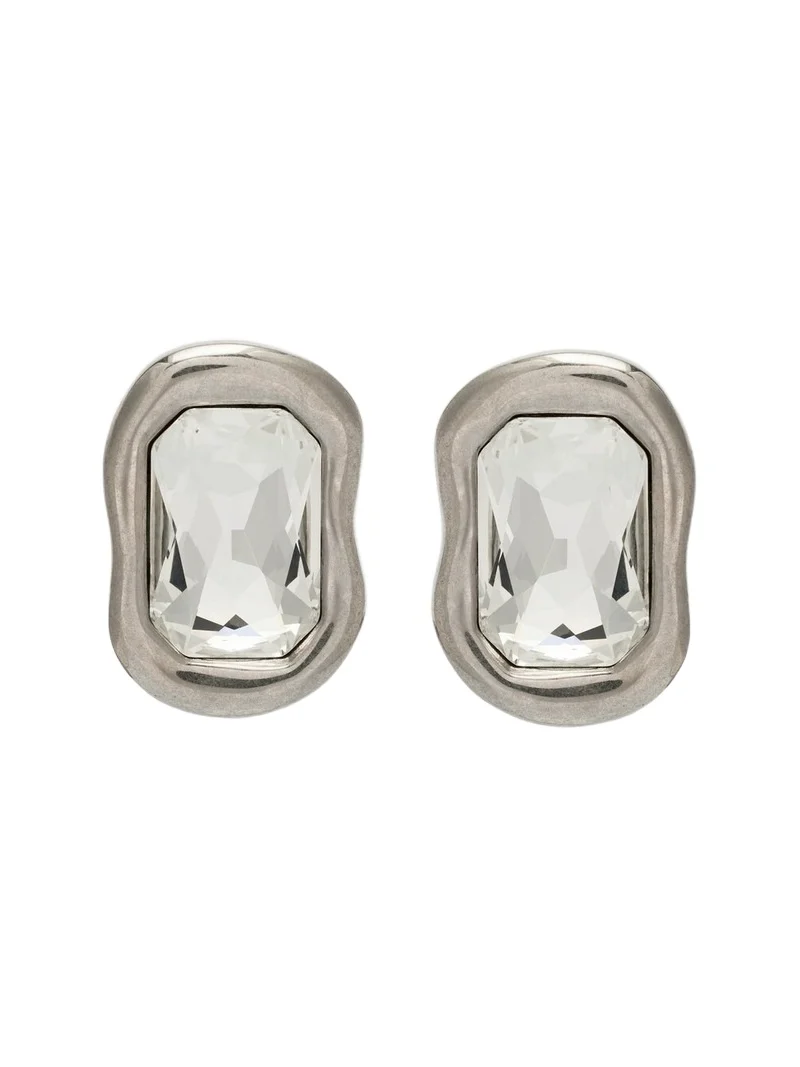 Sculptural Crystal embellished earrings Sculptural Crystal embellished earrings