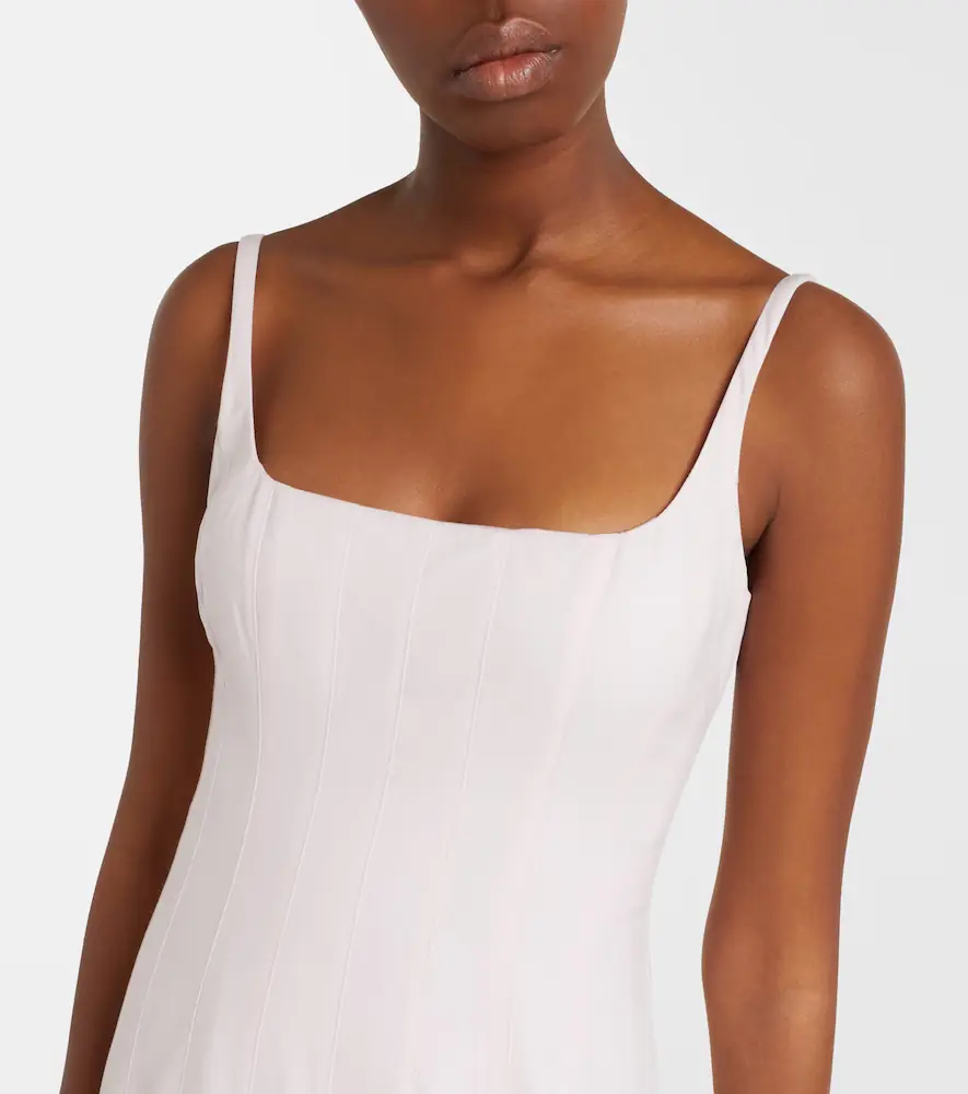 Jacquemus Agave pleated cotton poplin midi dress | Thumbnail 3 Jacquemus Agave pleated cotton poplin midi dress | Thumbnail 3