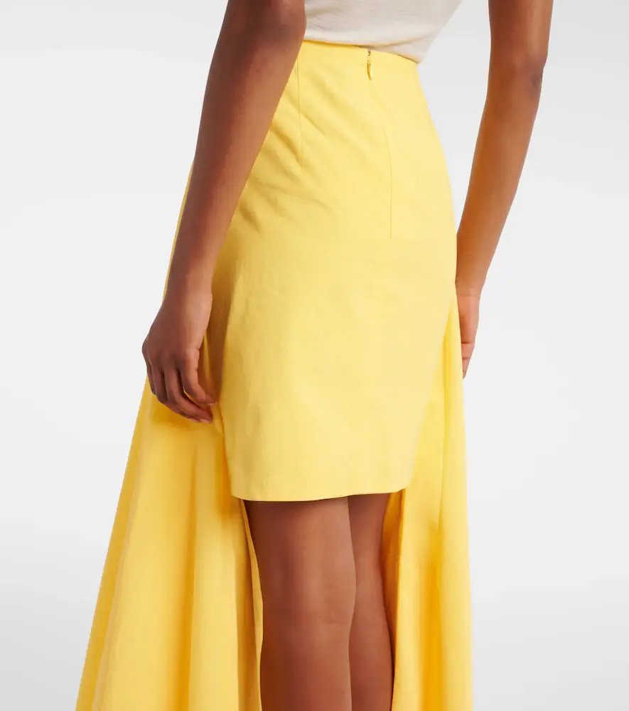 Jacquemus Paysan asymmetric cotton-blend midi skirt | Thumbnail 2