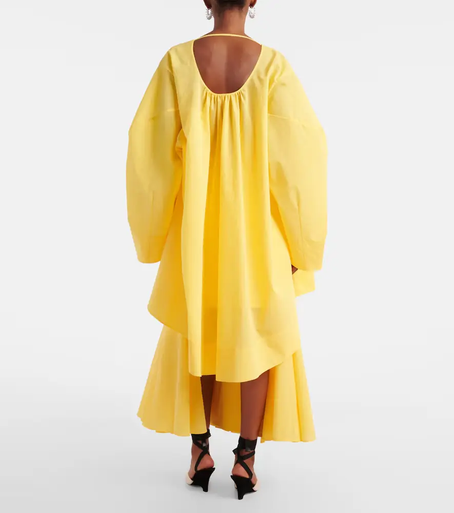 Jacquemus Paysan asymmetric cotton-blend midi skirt | Thumbnail 3