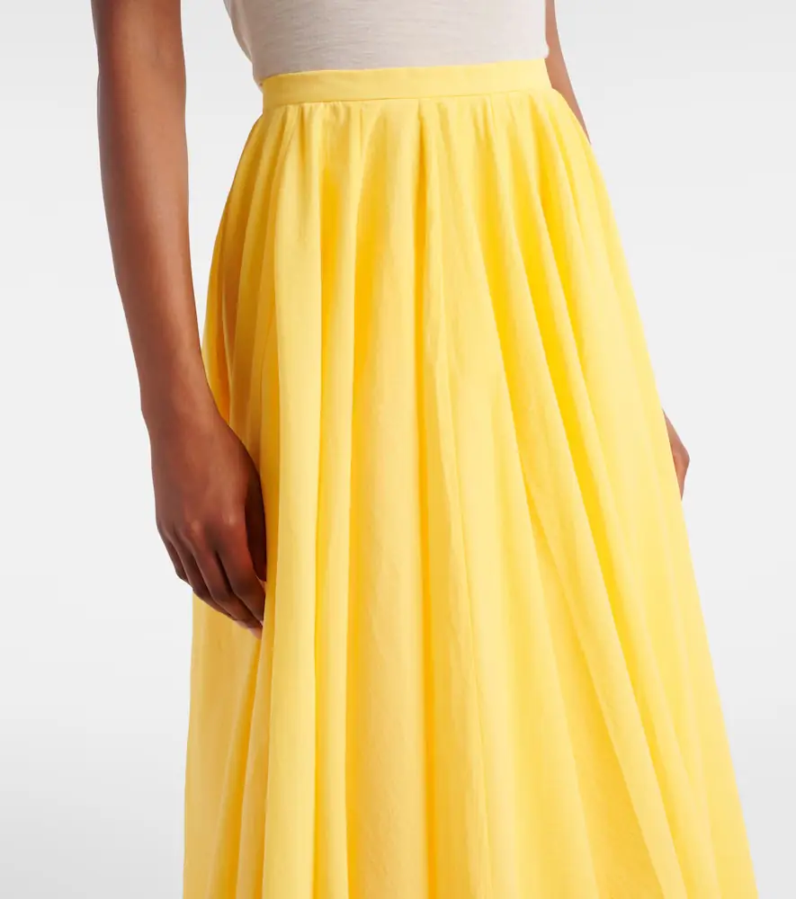 Jacquemus Paysan asymmetric cotton-blend midi skirt | Thumbnail 4