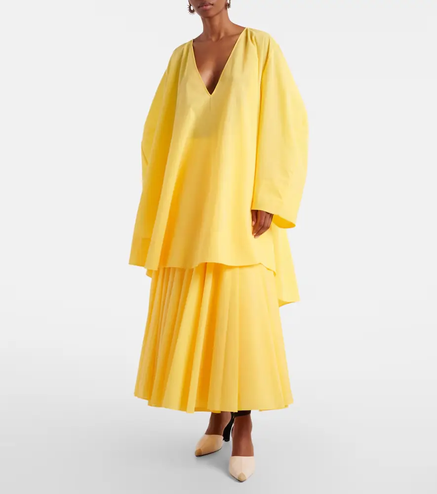 Jacquemus Paysan asymmetric cotton-blend midi skirt | Thumbnail 5