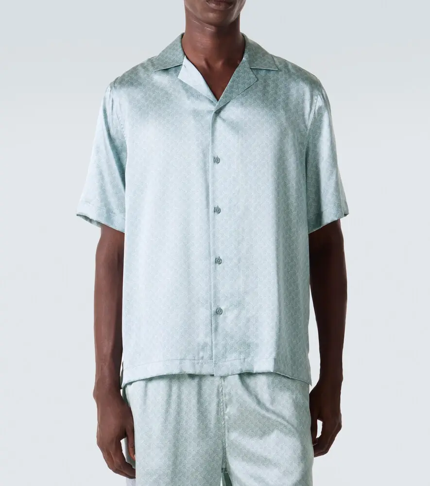 Frescobol Carioca Roberto printed silk bowling shirt | Thumbnail 5 Frescobol Carioca Roberto printed silk bowling shirt | Thumbnail 5