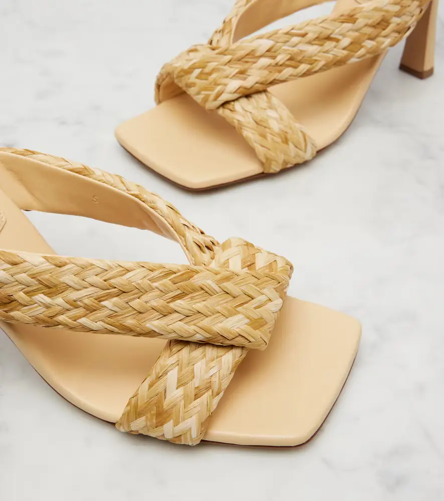 Bottega Veneta Riva braided raffia mules | Thumbnail 4