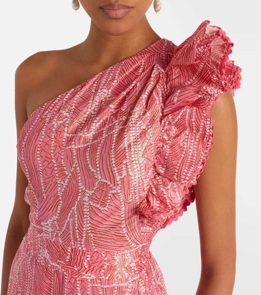 Poupette St Barth Corinne cotton-blend lamé minidress | Thumbnail 4