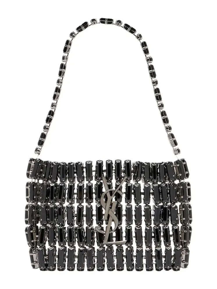 Saint Laurent Cassandre Micro embellished top-handle bag