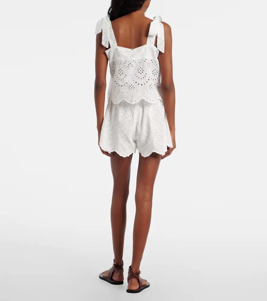 Poupette St Barth Cruse broderie anglaise cotton shorts | Thumbnail 2 Poupette St Barth Cruse broderie anglaise cotton shorts | Thumbnail 2