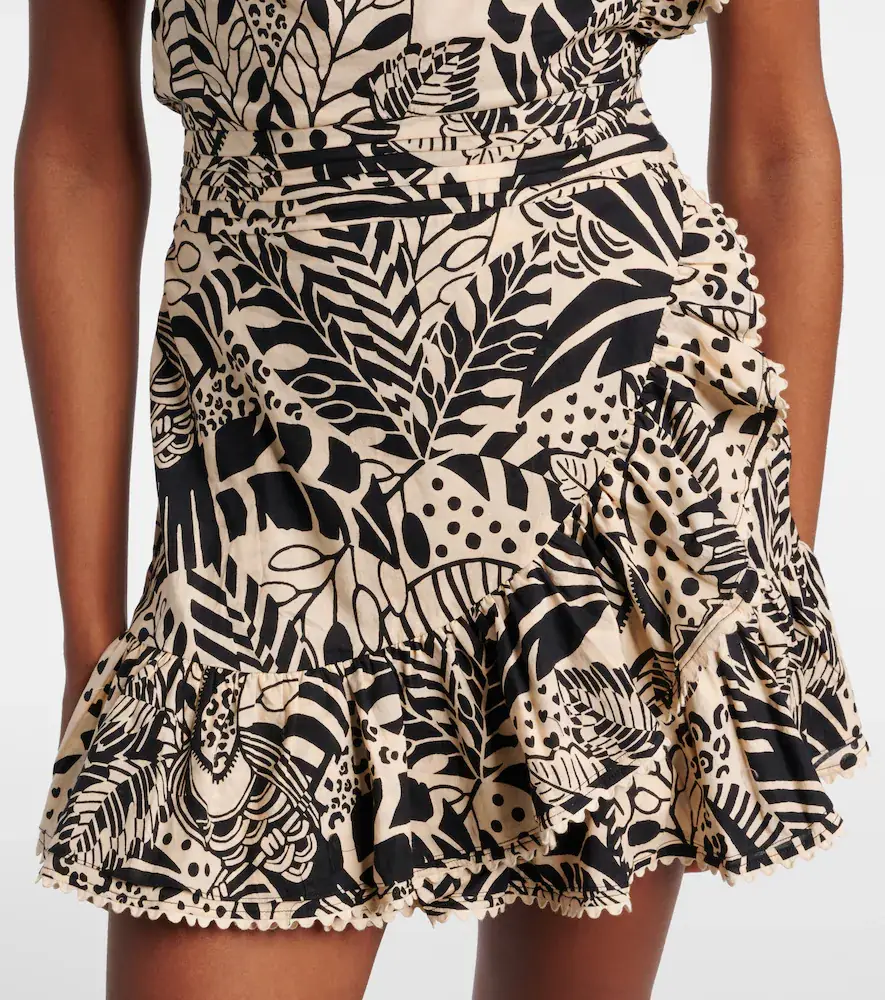 Poupette St Barth Corinne ruffled printed cotton minidress | Thumbnail 4