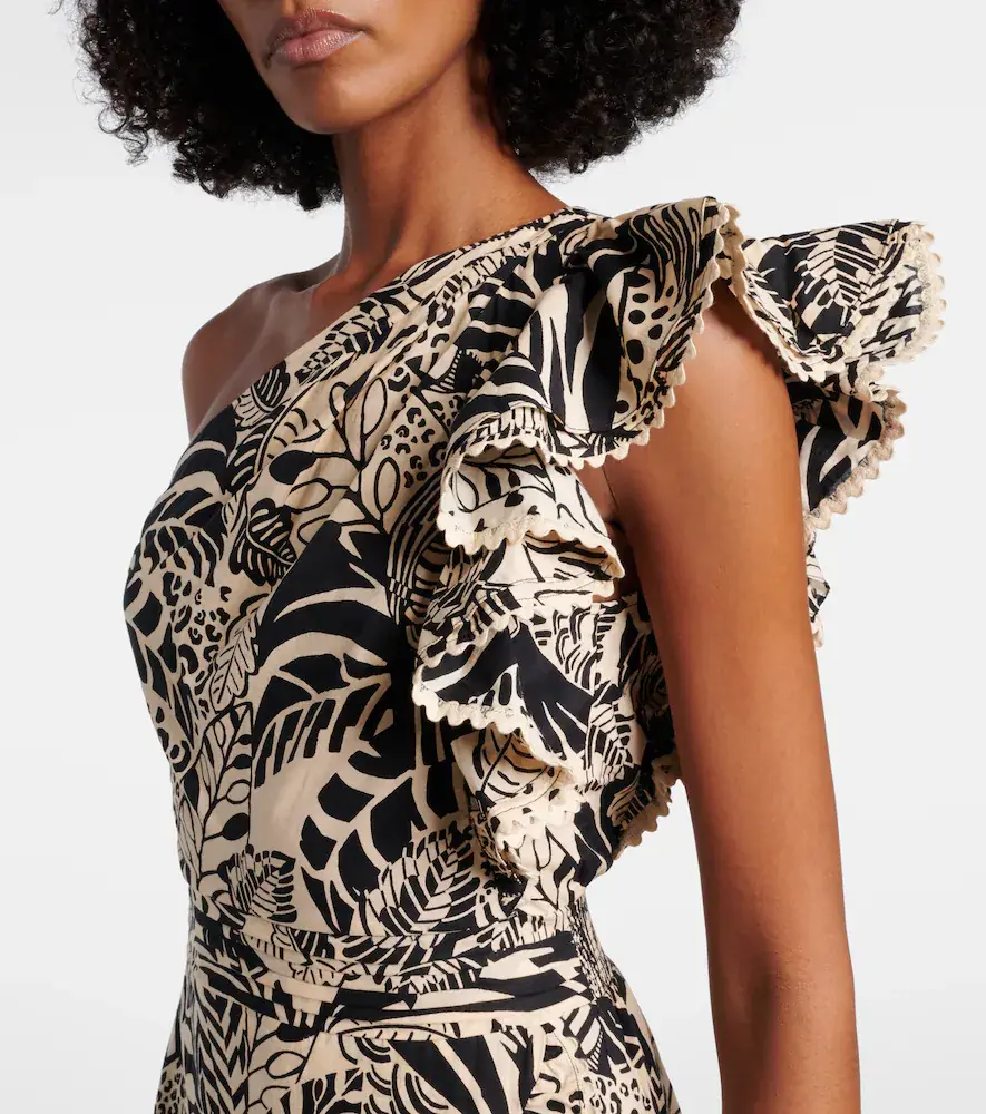 Poupette St Barth Corinne ruffled printed cotton minidress | Thumbnail 5