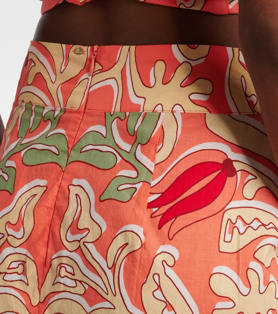 Poupette St Barth Tilda gathered printed cotton miniskirt | Thumbnail 5