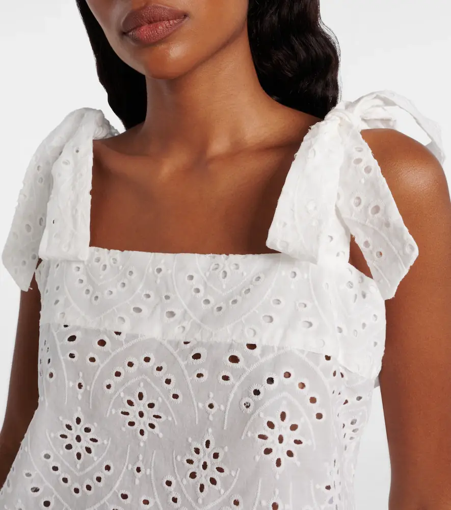 Poupette St Barth Noa broderie anglaise cotton top | Thumbnail 5 Poupette St Barth Noa broderie anglaise cotton top | Thumbnail 5