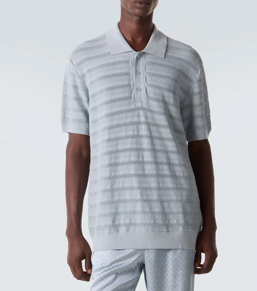 Frescobol Carioca Vidal cotton jacquard polo shirt | Thumbnail 2
