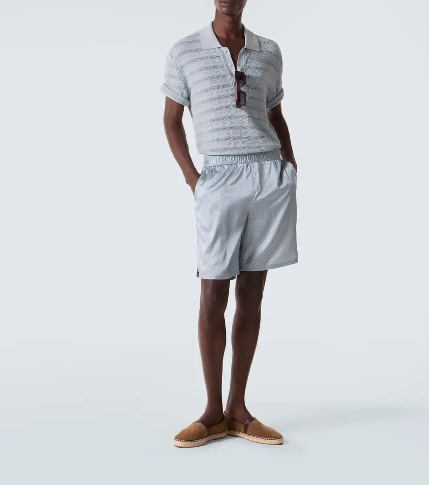 Frescobol Carioca Vidal cotton jacquard polo shirt | Thumbnail 4