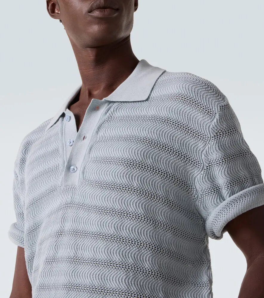 Frescobol Carioca Vidal cotton jacquard polo shirt | Thumbnail 5