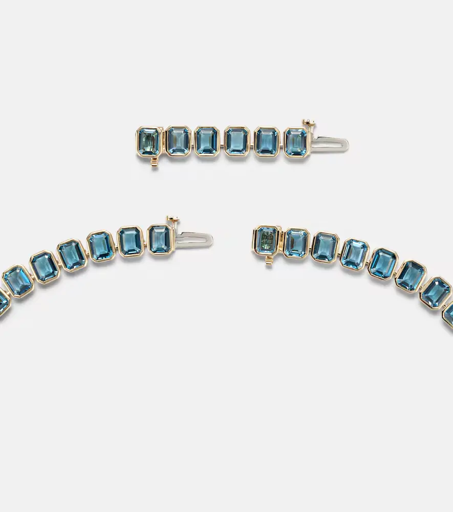Bucherer Fine Jewellery 18kt gold necklace with topaz and sapphire | Thumbnail 5 Bucherer Fine Jewellery 18kt gold necklace with topaz and sapphire | Thumbnail 5