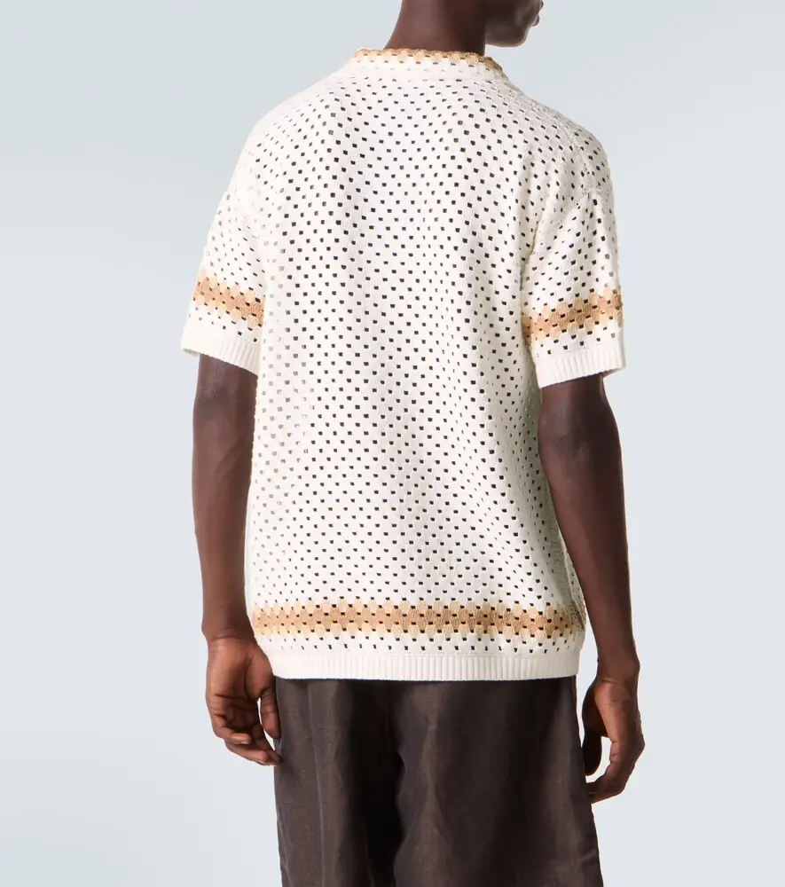 Frescobol Carioca Pinto crochet cotton bowling shirt | Thumbnail 4