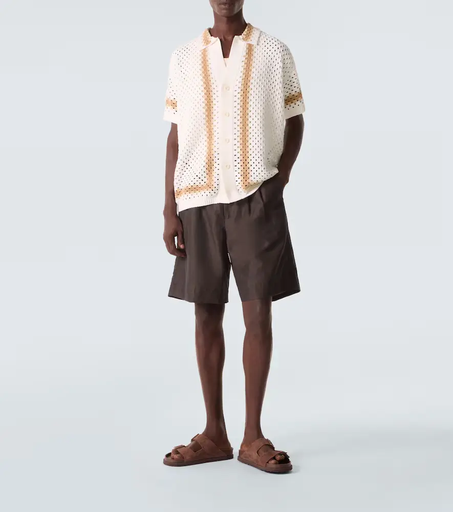 Frescobol Carioca Pinto crochet cotton bowling shirt | Thumbnail 5
