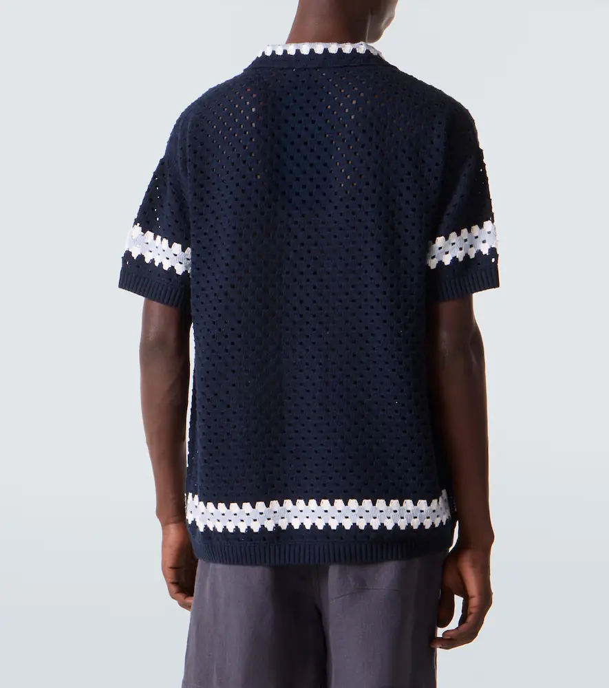 Frescobol Carioca Pinto crochet cotton bowling shirt | Thumbnail 2 Frescobol Carioca Pinto crochet cotton bowling shirt | Thumbnail 2