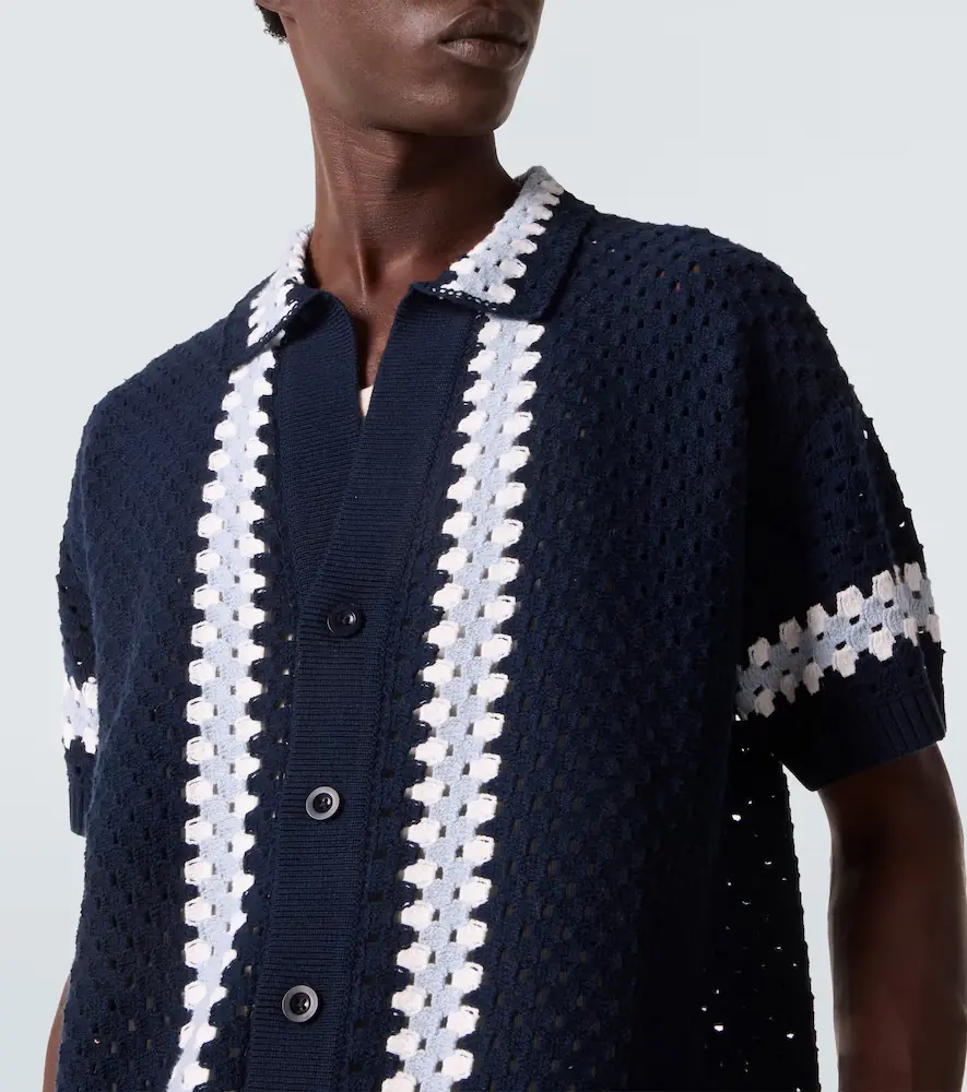 Frescobol Carioca Pinto crochet cotton bowling shirt | Thumbnail 3 Frescobol Carioca Pinto crochet cotton bowling shirt | Thumbnail 3