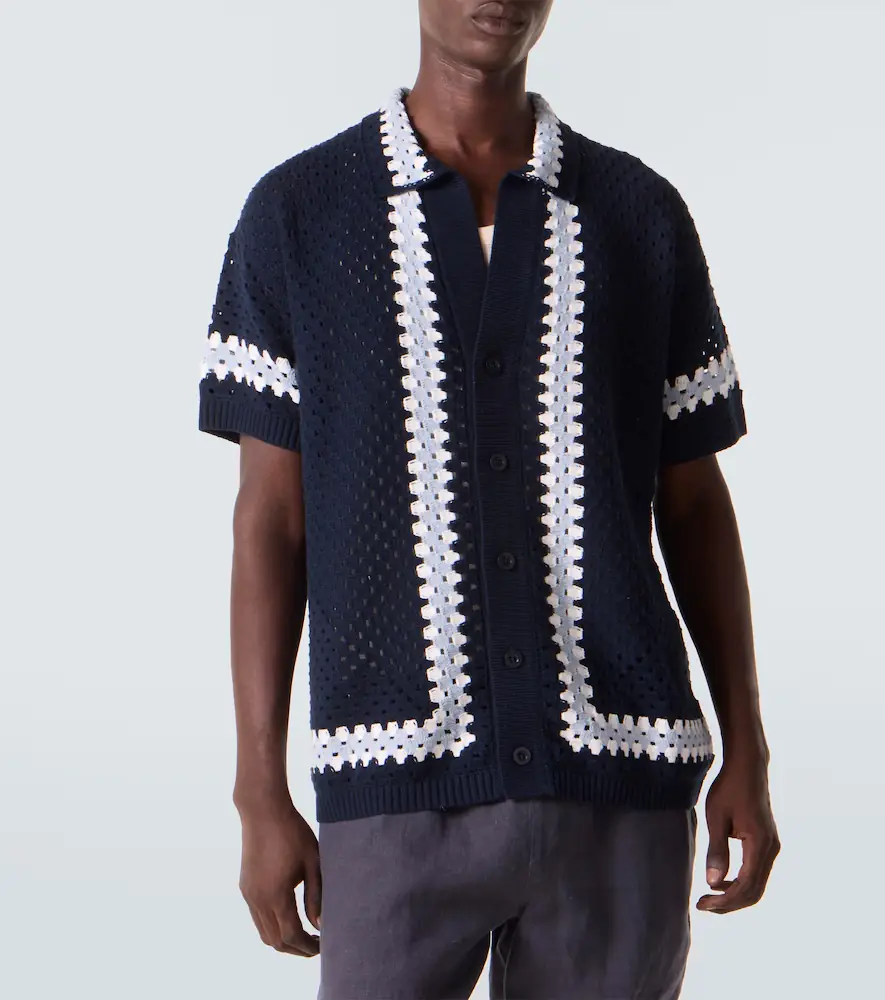 Frescobol Carioca Pinto crochet cotton bowling shirt | Thumbnail 4 Frescobol Carioca Pinto crochet cotton bowling shirt | Thumbnail 4