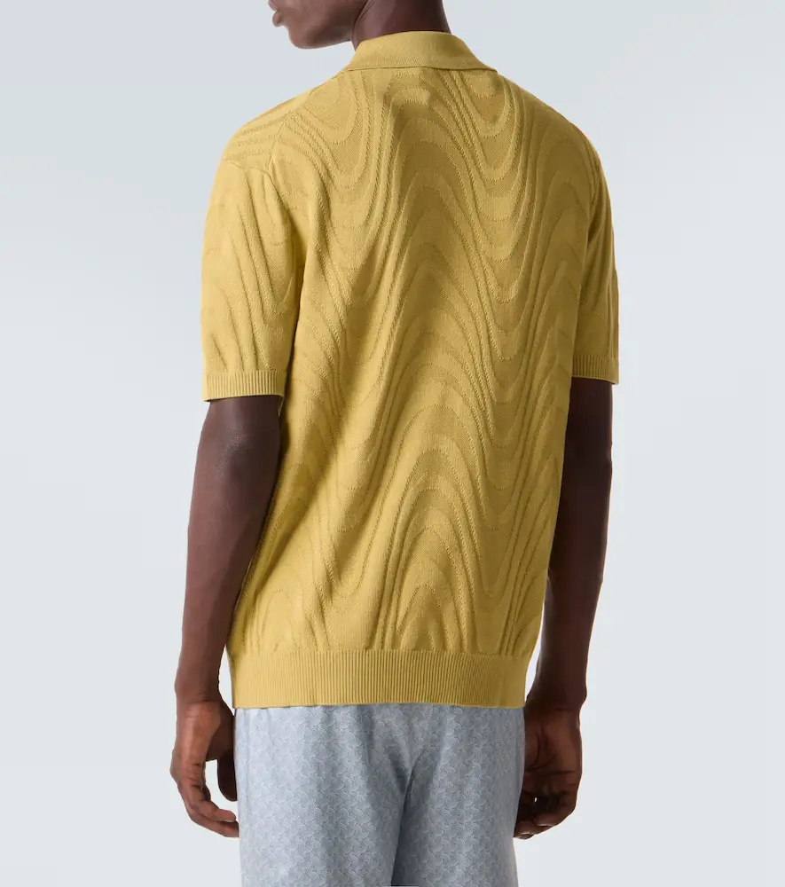 Frescobol Carioca Rino cotton and silk jacquard polo shirt | Thumbnail 2 Frescobol Carioca Rino cotton and silk jacquard polo shirt | Thumbnail 2