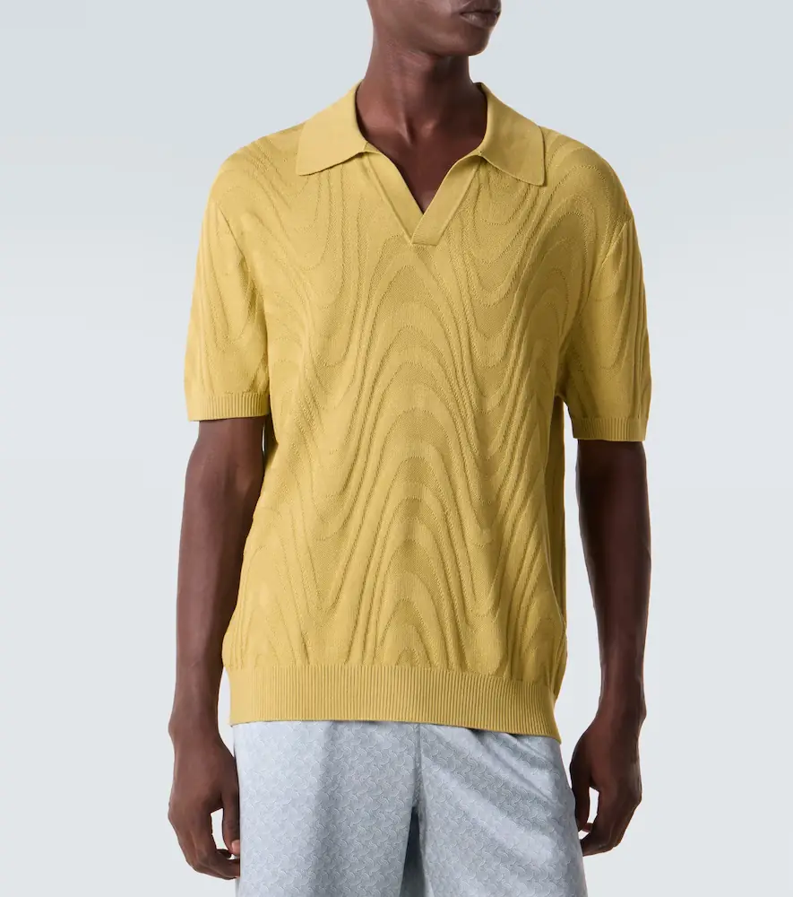 Frescobol Carioca Rino cotton and silk jacquard polo shirt | Thumbnail 4 Frescobol Carioca Rino cotton and silk jacquard polo shirt | Thumbnail 4