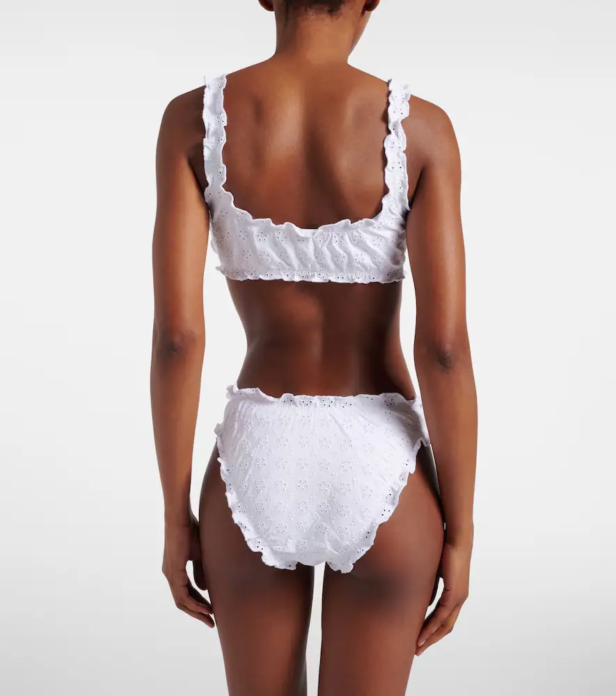 Polo Ralph Lauren Broderie anglaise ruffled bikini top | Thumbnail 4 Polo Ralph Lauren Broderie anglaise ruffled bikini top | Thumbnail 4