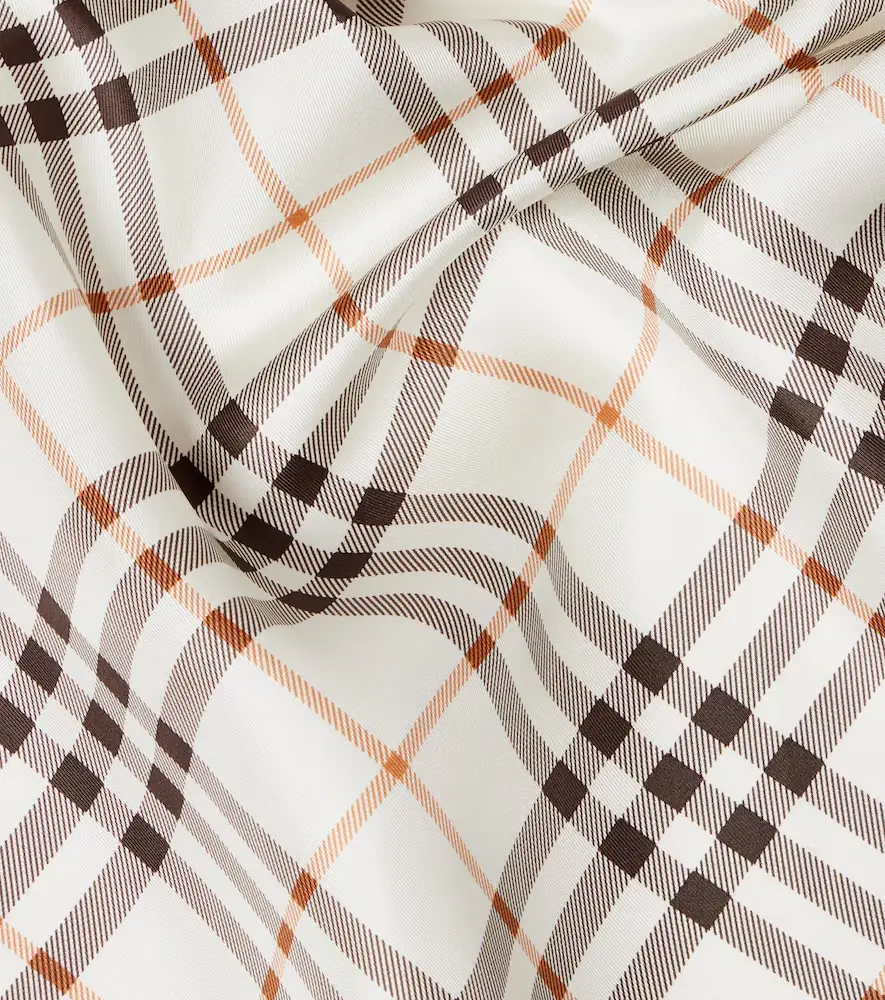 Burberry Check silk twill scarf | Thumbnail 2
