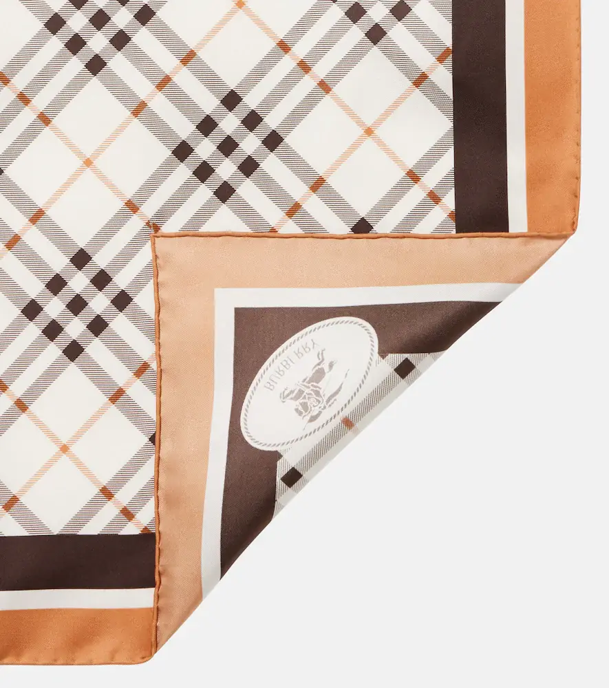 Burberry Check silk twill scarf | Thumbnail 3