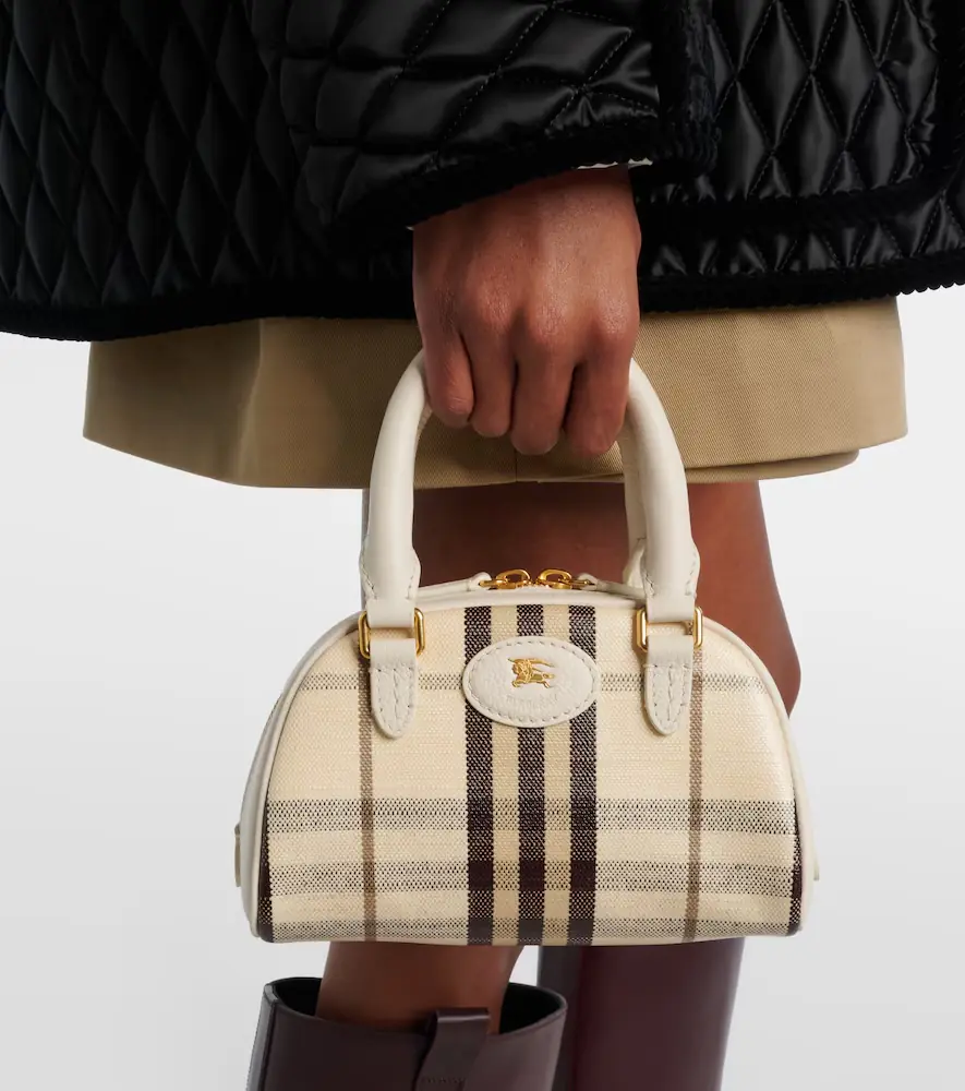 Burberry Highlands Small canvas top-handle bag | Thumbnail 4