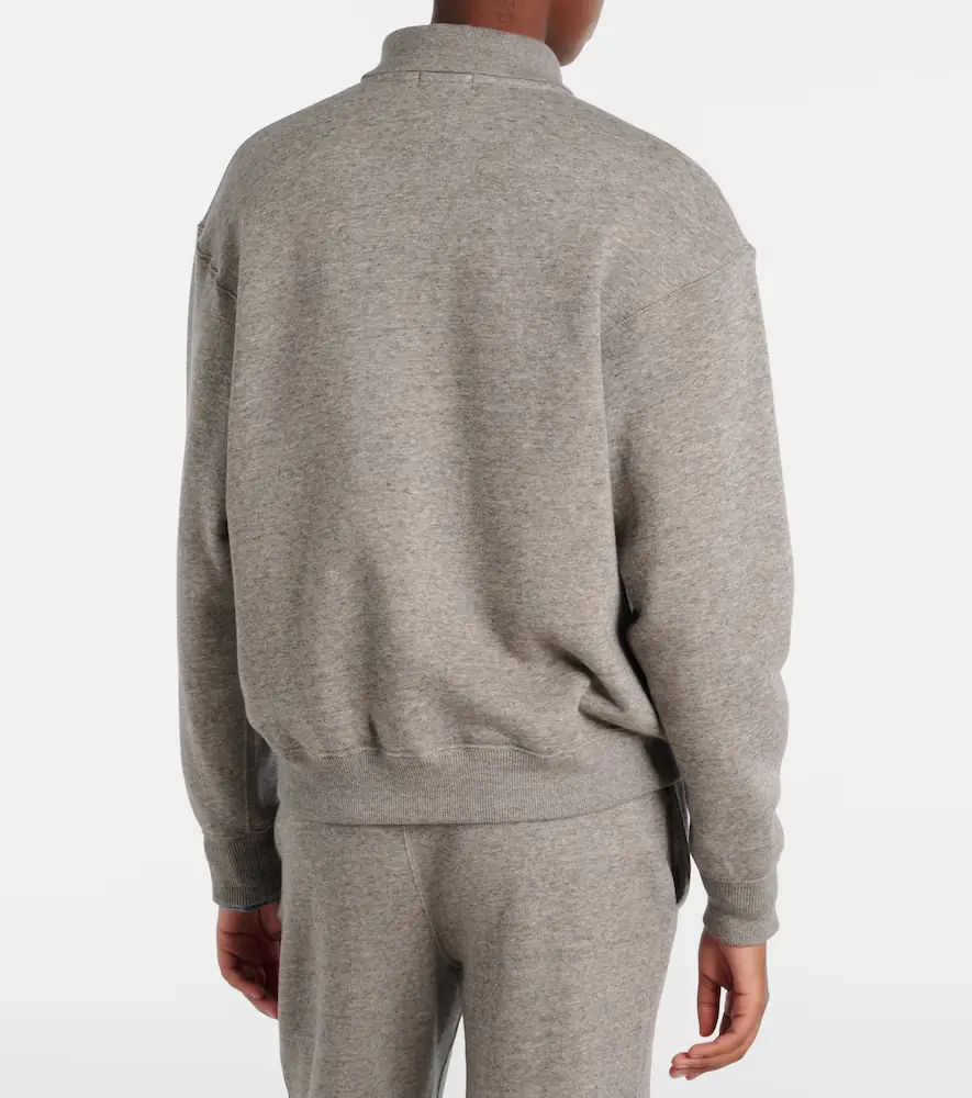 Polo Ralph Lauren Logo cotton-blend fleece polo sweatshirt | Thumbnail 6