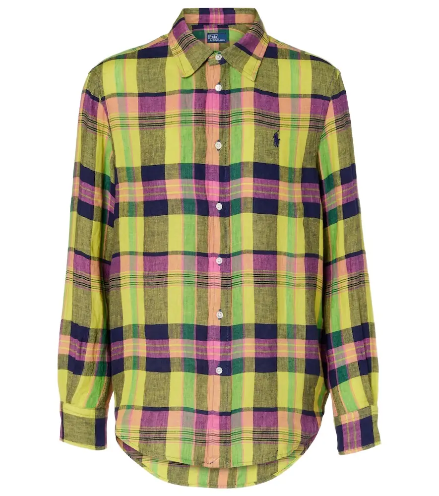 Polo Ralph Lauren Checked linen shirt | Image 1 Polo Ralph Lauren Checked linen shirt | Image 1