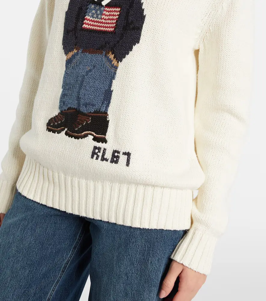 Polo Ralph Lauren Polo Bear cotton and linen hoodie | Thumbnail 4