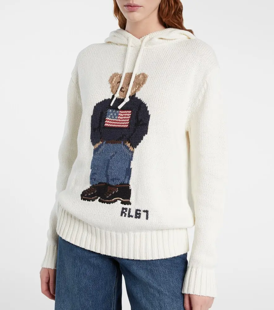 Polo Ralph Lauren Polo Bear cotton and linen hoodie | Thumbnail 5