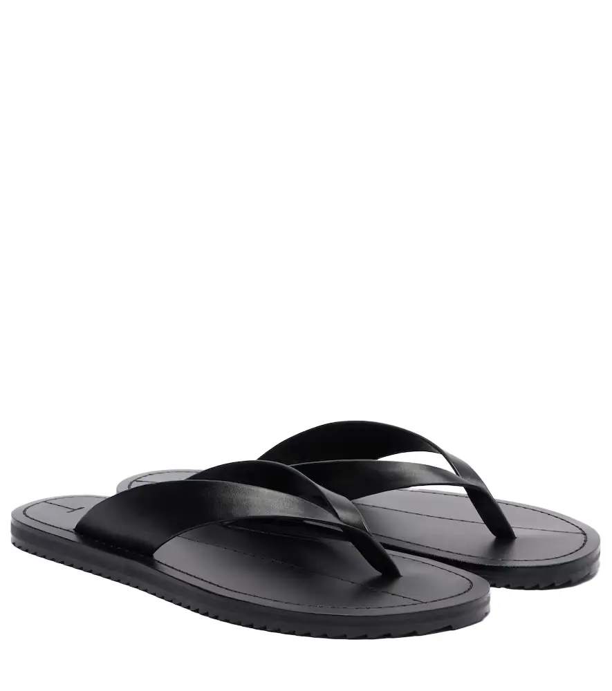 A Emery A. Emery Flora leather thong sandals