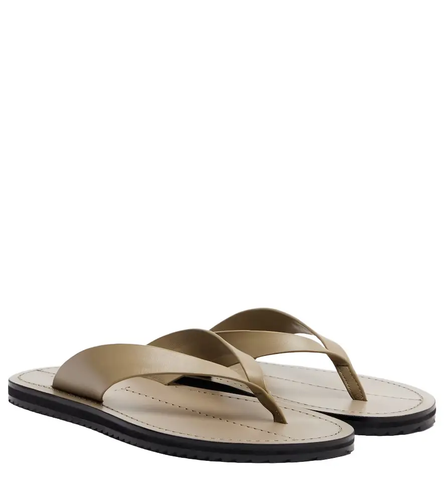 A Emery A. Emery Flora leather thong sandals