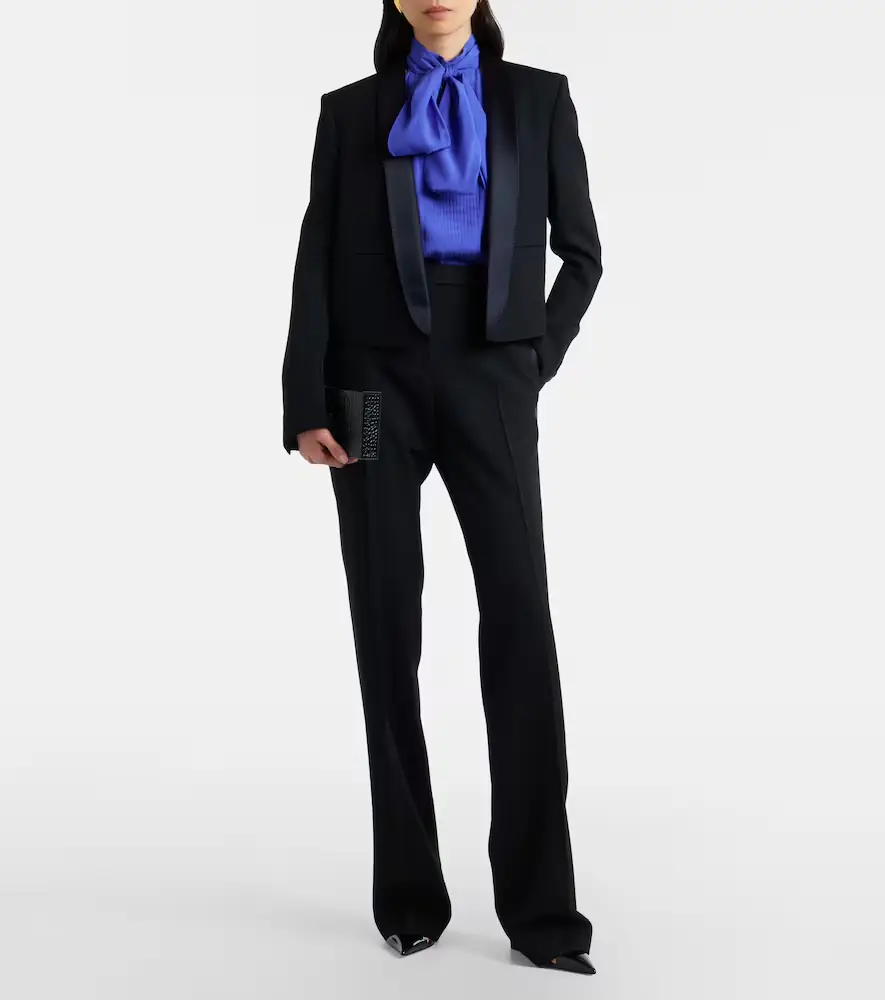 Tom Ford Silk-trimmed wool suit pants | Thumbnail 3