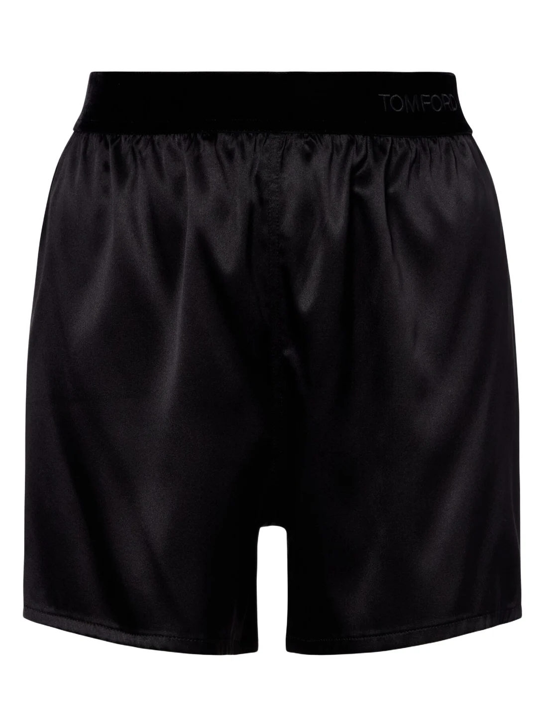 High-rise silk-blend satin shorts High-rise silk-blend satin shorts