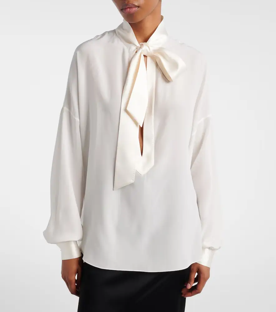 Tom Ford Silk crêpe de chine blouse | Thumbnail 5 Tom Ford Silk crêpe de chine blouse | Thumbnail 5