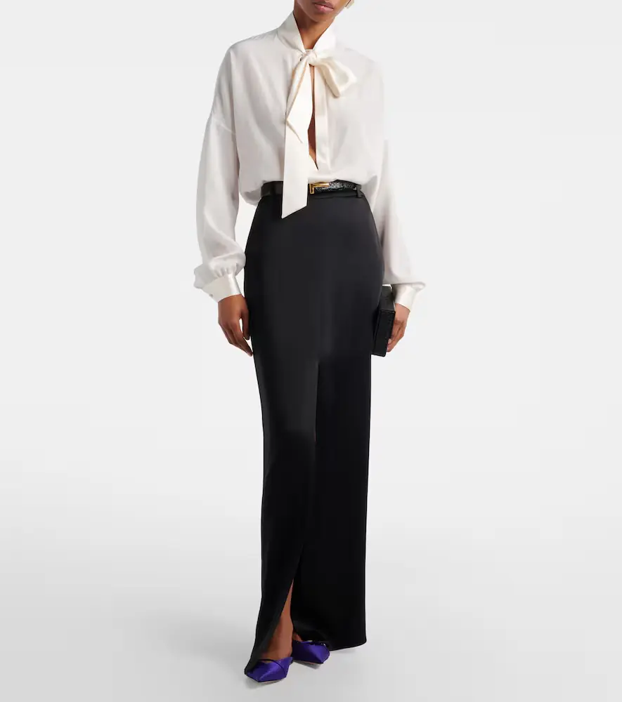 Tom Ford Silk crêpe de chine blouse | Thumbnail 6 Tom Ford Silk crêpe de chine blouse | Thumbnail 6
